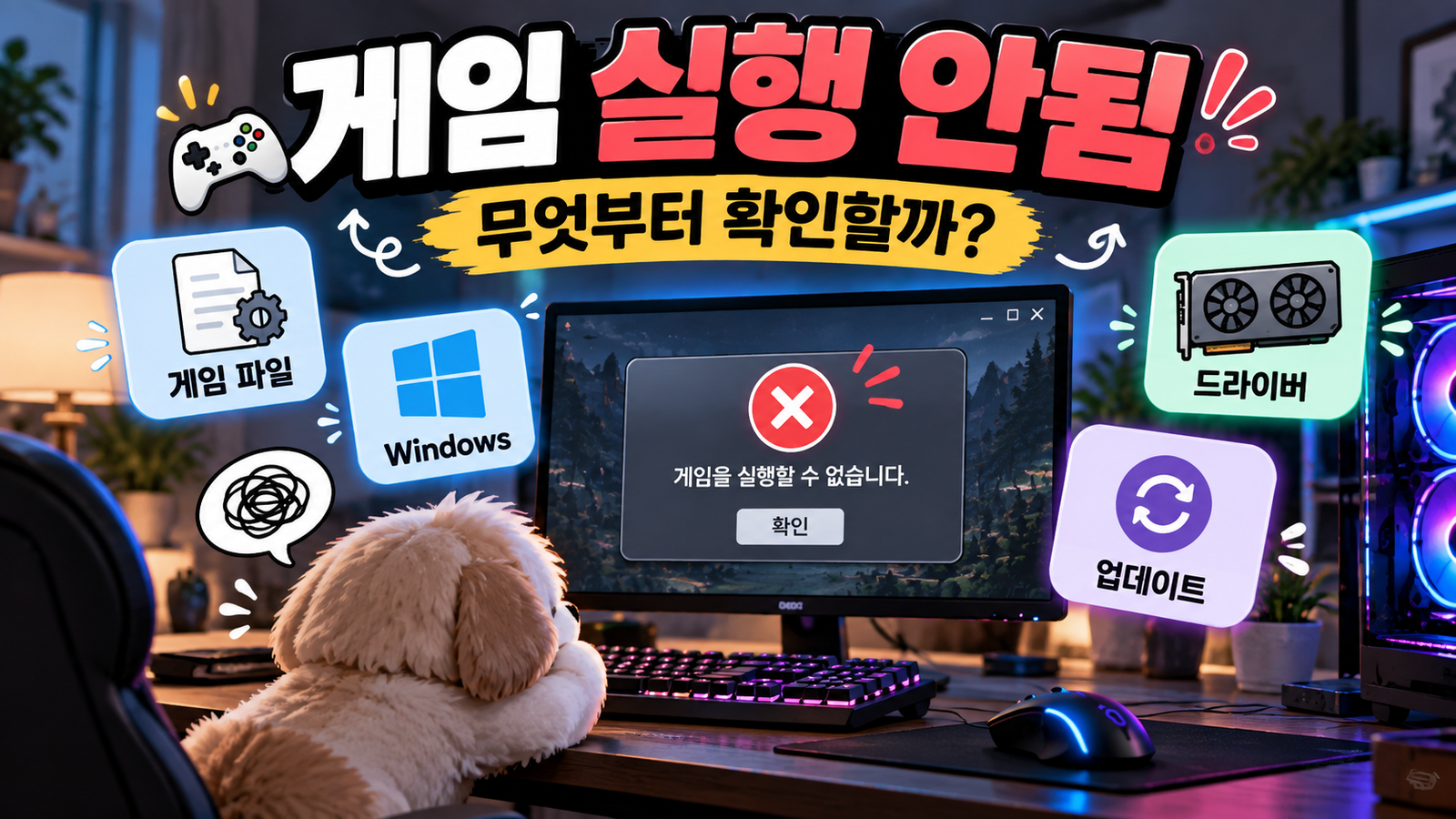 게임 실행 안됨 원인과 해결 방법